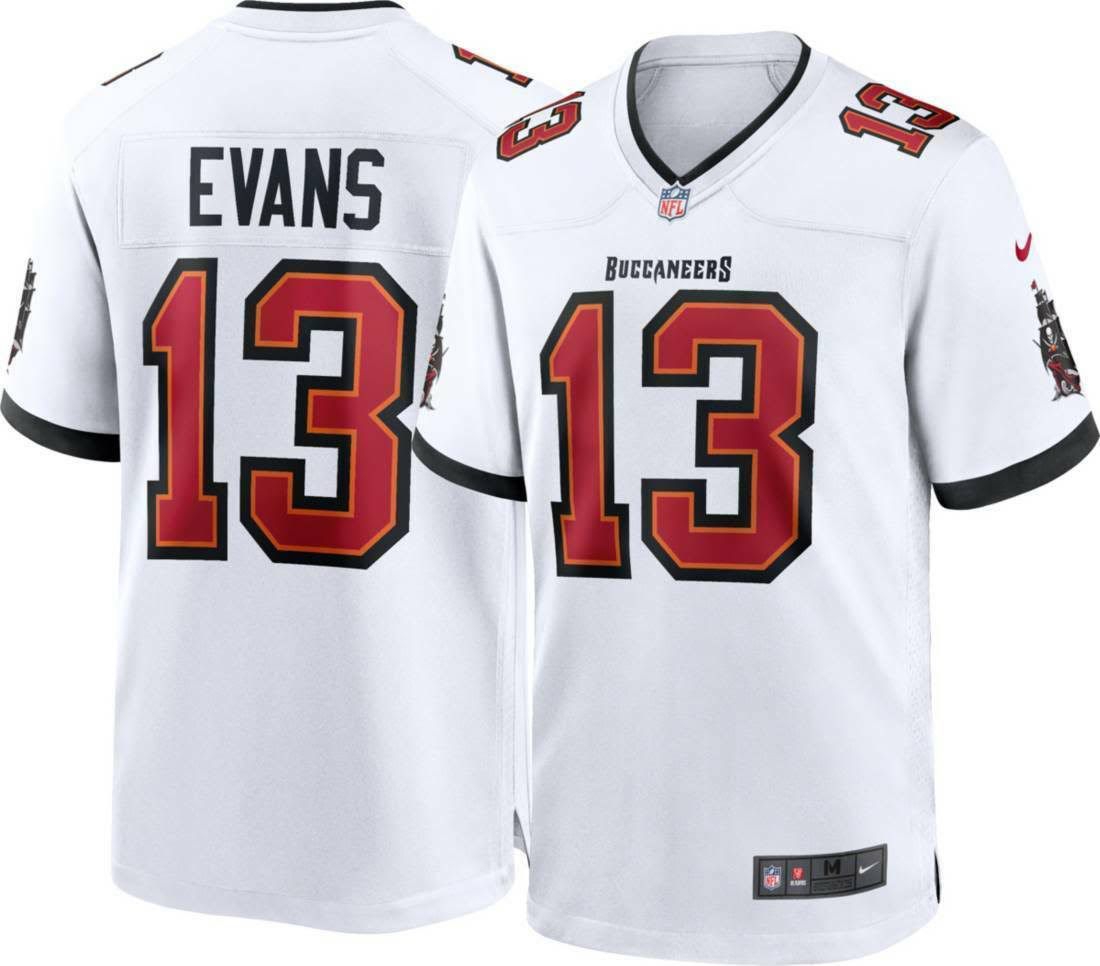 Men Tampa Bay Buccaneers #13 Mike Evans Nike White Player Game NFL Jersey->tampa bay buccaneers->NFL Jersey